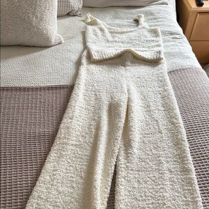 Skims Cozy Cream Knit Two-Piece Set